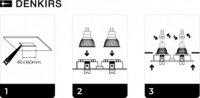DK3022-WH Встраиваемый светильник, IP 20, 10 Вт, GU5.3, LED, белый, пластик в Губахе - gubaha.mebel24.online | фото 6
