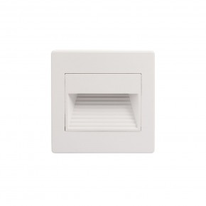 DK3050-WH Светильник встраиваемый в стену, IP 20, LED 3000, 1 Вт, белый, пластик в Губахе - gubaha.mebel24.online | фото 3