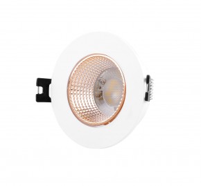 DK3061-WBR Встраиваемый светильник, IP 20, 10 Вт, GU5.3, LED, белый/бронзовый, пластик в Губахе - gubaha.mebel24.online | фото 1