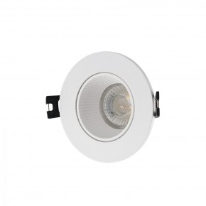 DK3061-WH Встраиваемый светильник, IP 20, 10 Вт, GU5.3, LED, белый/белый, пластик в Губахе - gubaha.mebel24.online | фото 1