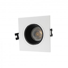 DK3071-WH+BK Встраиваемый светильник, IP 20, 10 Вт, GU5.3, LED, белый/черный, пластик в Губахе - gubaha.mebel24.online | фото