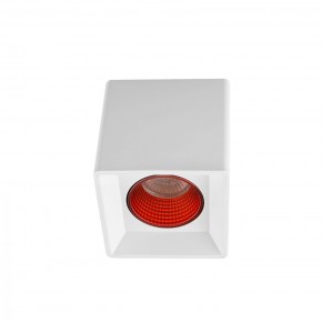 DK3080-WH+RD Светильник накладной IP 20, 10 Вт, GU5.3, LED, белый/красный, пластик в Губахе - gubaha.mebel24.online | фото 1