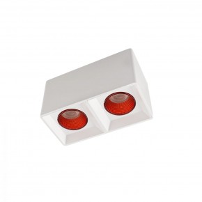 DK3085-WH+RD Светильник накладной IP 20, 10 Вт, GU5.3, LED, белый/красный, пластик в Губахе - gubaha.mebel24.online | фото 1