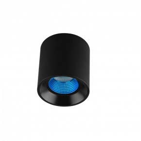 DK3090-BK+CY Светильник накладной IP 20, 10 Вт, GU5.3, LED, черный/голубой, пластик в Губахе - gubaha.mebel24.online | фото