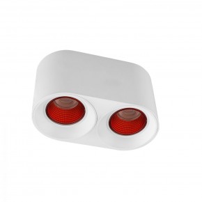 DK3096-WH+RD Светильник накладной IP 20, 10 Вт, GU5.3, LED, белый/красный, пластик в Губахе - gubaha.mebel24.online | фото 1