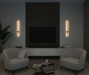 DK5012-BK Бра 800 мм, 3000К, IP20, 7 Вт, черный, алюминий в Губахе - gubaha.mebel24.online | фото 5