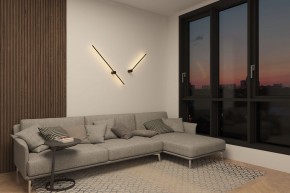 DK5012-BK Бра 800 мм, 3000К, IP20, 7 Вт, черный, алюминий в Губахе - gubaha.mebel24.online | фото 6