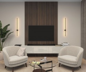 DK5014-BK Бра 1000 мм, 3000К, IP20, 12 Вт, черный, алюминий в Губахе - gubaha.mebel24.online | фото 4