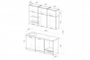 ДЮНА Кухонный гарнитур Макси 2 1800 мм в Губахе - gubaha.mebel24.online | фото 2