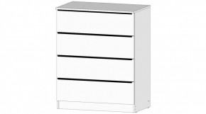 ЭЛЕГАНТ Комод 4 ящика (белый) в Губахе - gubaha.mebel24.online | фото