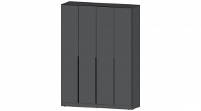 ЭЛЕГАНТ Шкаф 4х створчатый (графит) в Губахе - gubaha.mebel24.online | фото