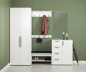 ЭЙР прихожая (модульная) Белый Шагрень в Губахе - gubaha.mebel24.online | фото 1