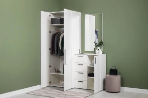 ЭЙР прихожая (модульная) Белый Шагрень в Губахе - gubaha.mebel24.online | фото 24