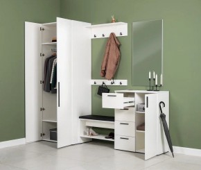 ЭЙР прихожая (модульная) Белый Шагрень в Губахе - gubaha.mebel24.online | фото 27