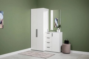 ЭЙР прихожая (модульная) Белый Шагрень в Губахе - gubaha.mebel24.online | фото 3