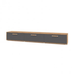ФЛОРИДА Ф33 Тумба ТВ (дуб золотой/графит) в Губахе - gubaha.mebel24.online | фото