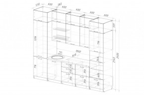 ФЬЮДЖИ Кухонный гарнитур Экстра (3000 мм) в Губахе - gubaha.mebel24.online | фото 2
