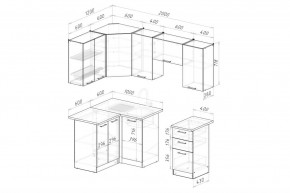 ГЛОРИЯ Кухонный гарнитур Оптима 5 (1200*2000 мм) в Губахе - gubaha.mebel24.online | фото 2