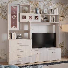 Гостиная Белла (модульная) ясень белый в Губахе - gubaha.mebel24.online | фото 15
