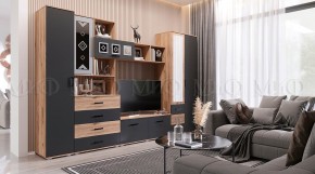Гостиная Белла (Сандал, Графит/Дуб крафт) в Губахе - gubaha.mebel24.online | фото 5