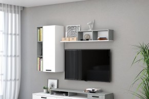 Гостиная Эльза (модульная) Бетонный Камень/Белый в Губахе - gubaha.mebel24.online | фото 5
