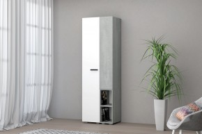 Гостиная Эльза (модульная) Бетонный Камень/Белый в Губахе - gubaha.mebel24.online | фото 8