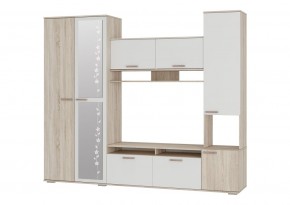 Гостиная Лукас (Сонома/Белый) в Губахе - gubaha.mebel24.online | фото 2
