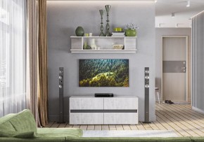 Гостиная Мрия (модульная) Бетон пайн светлый/Графит в Губахе - gubaha.mebel24.online | фото 11