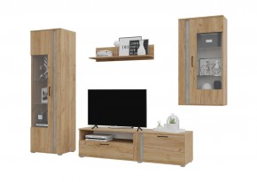 Гостиная Омега (Крафт золотой-Бетон) в Губахе - gubaha.mebel24.online | фото 2