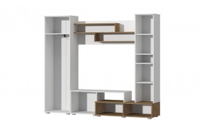 Гостиная Юна (Белый текстурный/Дуб крафт золотой) в Губахе - gubaha.mebel24.online | фото 2