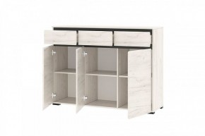 ГРЕТТА Комод 3С3Я 3дв, 3ящ (дуб крафт) в Губахе - gubaha.mebel24.online | фото 2