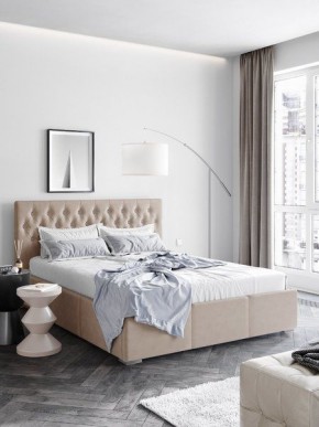 Интерьерная Кровать Октавия Бежевый 1400x2000 в Губахе - gubaha.mebel24.online | фото