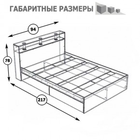 Камелия Кровать 0900, цвет белый, ШхГхВ 93,5х217х78,2 см., сп.м. 900х2000 мм., без матраса, основание есть в Губахе - gubaha.mebel24.online | фото 5