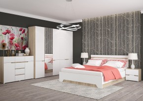 Комод 1200 АНТАЛИЯ (Сонома/Белый софт) в Губахе - gubaha.mebel24.online | фото 3