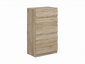 Комод КАСТОР с пятью ящиками, цвет Дуб Сонома в Губахе - gubaha.mebel24.online | фото