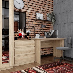 Комод КАСТОР с тремя ящиками, цвет Дуб Сонома в Губахе - gubaha.mebel24.online | фото 3