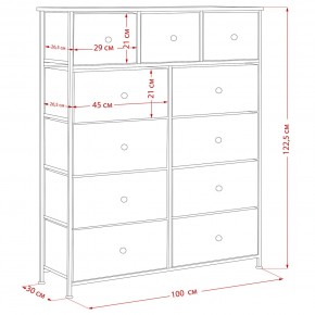Комод Leset Линкс 11 ящиков (МДФ) в Губахе - gubaha.mebel24.online | фото 12
