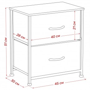 Комод Leset Линкс 2 ящ. (к/з), Каркас Белый, ящики Белые в Губахе - gubaha.mebel24.online | фото 8