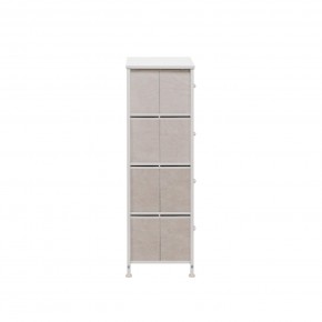 Комод Leset Линкс 4 ящ. (к/з), Каркас Белый, ящики Белые в Губахе - gubaha.mebel24.online | фото 4