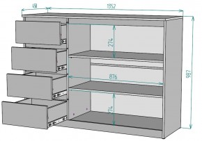 Комод Мальта K116 в Губахе - gubaha.mebel24.online | фото 2