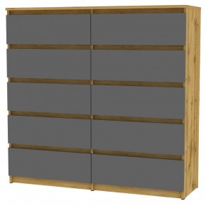 Комод Malta light K155 (ДВ-Графит) в Губахе - gubaha.mebel24.online | фото