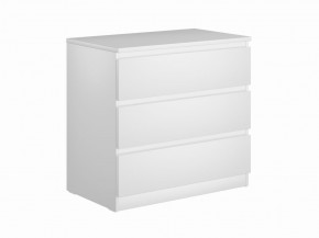 Комод МАЛЬТА с тремя выдвижными ящиками, цвет белый в Губахе - gubaha.mebel24.online | фото
