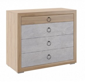 Комод малый Глэдис М26 (Дуб Золотой/Цемент светлый) в Губахе - gubaha.mebel24.online | фото
