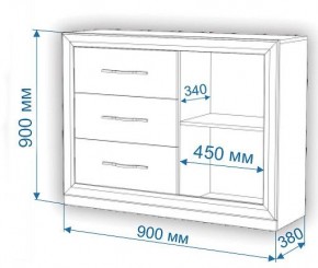 Комод Нобиле Км-120/38 ФГ в Губахе - gubaha.mebel24.online | фото 2