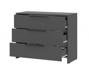 КАМЕЛИЯ 1 Серия 2 Комод 3 ящика Графит серый в Губахе - gubaha.mebel24.online | фото 3
