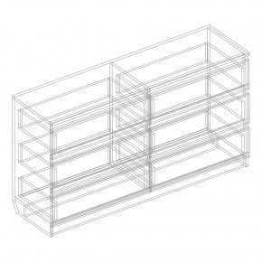 Комод с 6 ящиками 1200 "Бьянко" (Белый лофт) в Губахе - gubaha.mebel24.online | фото 3