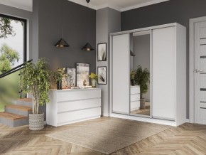 Комод с 6 ящиками 1400 "Бьянко" (Белый лофт) в Губахе - gubaha.mebel24.online | фото 2