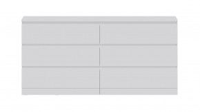 Комод Варма 6Д большой с шестью выдвижными ящиками, цвет белый в Губахе - gubaha.mebel24.online | фото 2