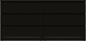 Комод Варма 6Д большой с шестью выдвижными ящиками, цвет ясень черный в Губахе - gubaha.mebel24.online | фото 2