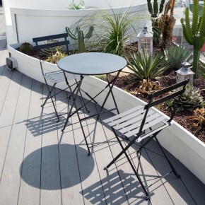 Комплект садовой мебели OTS-001R (стол + 2 стула) металл в Губахе - gubaha.mebel24.online | фото 2